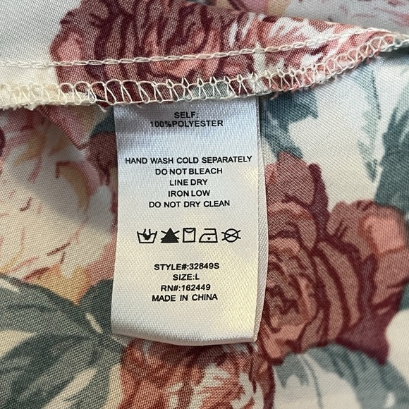 Milk and Honey Floral Layered Ruffle Midi Skirt L Romantic Spring Love - Picture 7 of 7